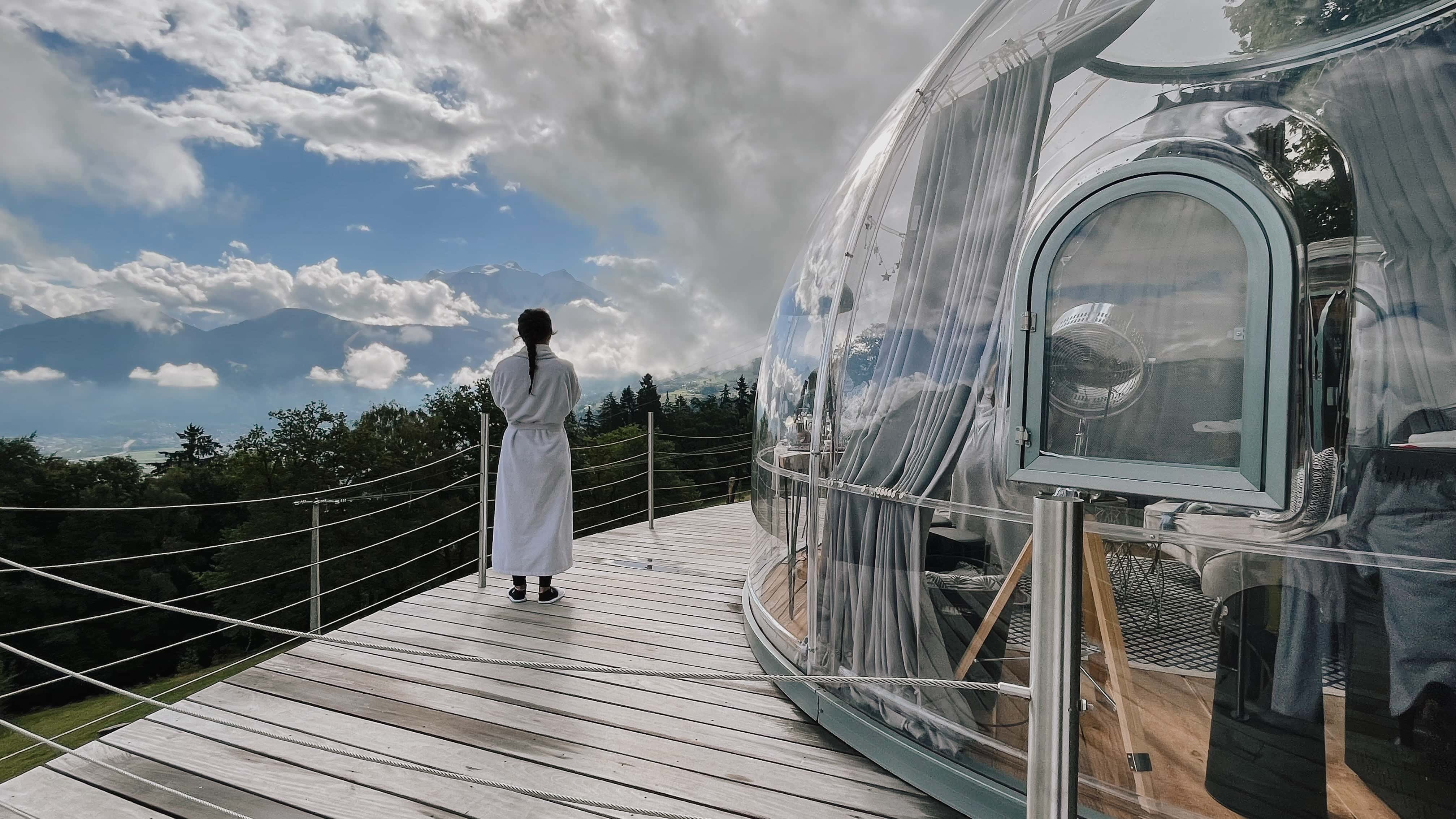 Nuit-Nature • Dormir dans une bulle transparente, nuit insolite à